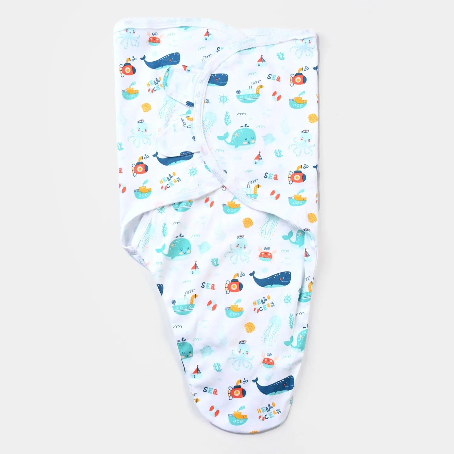 Swaddle Marine Life-White