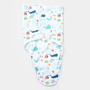 Swaddle Marine Life-White